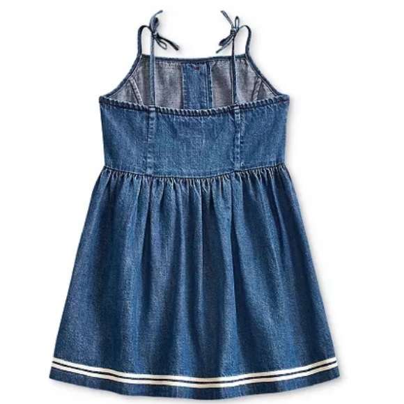 Ralph Lauren Anchor Denim Girls Dress - Picture 8 of 10